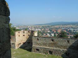 Severn vyhldka, zejm mstem pvodn kaple - vhled na novou st Boskovic, Mal Han, Drahansk vrchovina